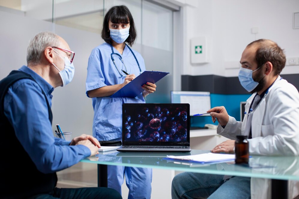 medic team discussing germs clinic 482257 119155 Dr Ben Azouz Chronic Disease Management